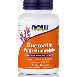 Now Foods Quercetin mit Bromelain 120 pflanzliche Kapseln Apfel