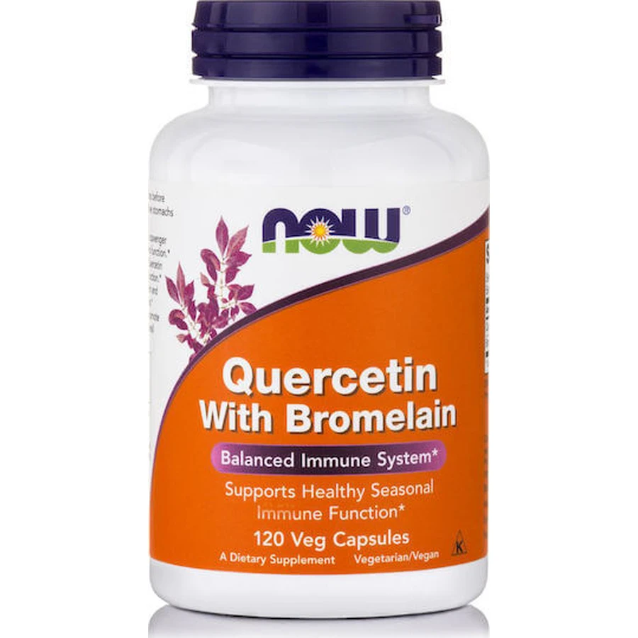 Now Foods Quercetin mit Bromelain 120 pflanzliche Kapseln Apfel