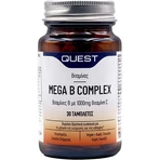 Quest Mega B Complex met 1000mg Vitamine C Vitamine voor energie, immuunsysteem en ondersteuning van het zenuwstelsel 1000mg 30 tabletten