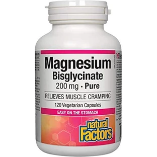 Natural Factors Magnesium Bisglycinate 200mg 120 veget capsules