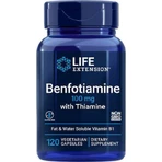 Life Extension Benfotiamine With Thiamine 100mg Food Supplement Special 120 veget capsules