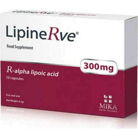 Mika Nutri Pharma LipineRve Alpha Lipoic Acid Alpha Lipoic Acid Food Supplement Special 10 caps