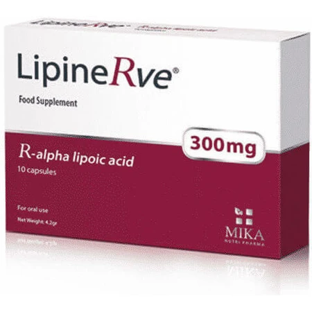 Mika Nutri Pharma LipineRve Alpha Lipoic Acid Alpha Lipoic Acid Food Supplement Special 10 caps