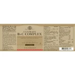 Solgar Ultimate B+C Multivitamin Complex for Energy & Immune System Strengthening 60 Comprimés