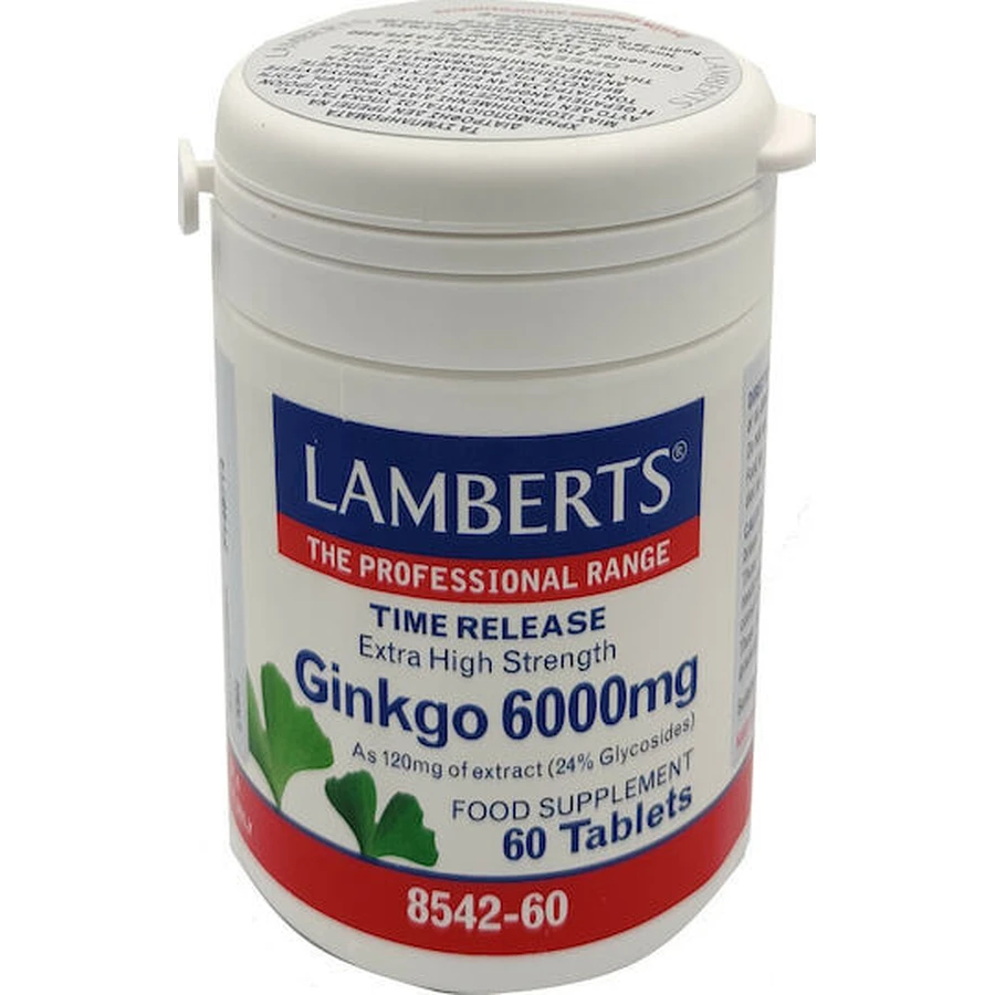 Lamberts Time Release Ginkgo 6000mg 60 files