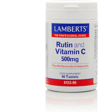 Lamberts Rutin und Vitamin C Multivitamin für Energie und Stärkung des Immunsystems 500mg 90 Tabletten