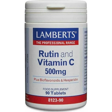 Lamberts Rutin und Vitamin C Multivitamin für Energie und Stärkung des Immunsystems 500mg 90 Tabletten