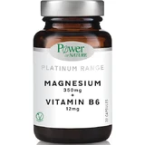 Power Of Nature Platinum Range Magnesium 350mg + Vitamin B6 12mg 30 capsules