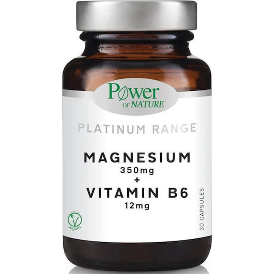 Power Of Nature Platinum Magnesium 350mg + Vitamine B6 12mg 30 capsules
