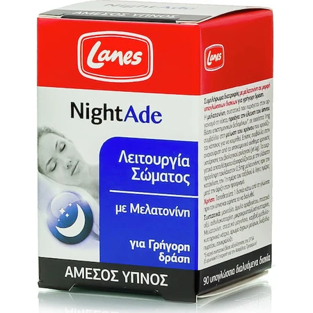 Lanes Nightade Slaapsupplement 90 zuigtabletten