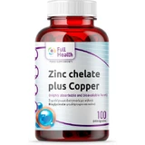 Full Health Quelato de Zinc y Cobre 100 Cápsulas a base de plantas