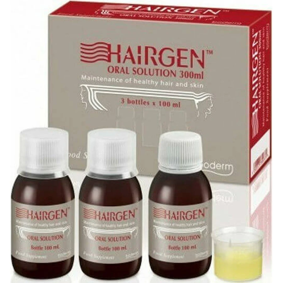 Boderm Hairgen Solución Oral Complemento Alimenticio Especial 300ml Sin Sabor