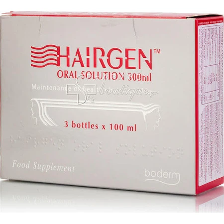 Boderm Hairgen Solución Oral Complemento Alimenticio Especial 300ml Sin Sabor