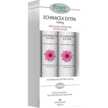 Power Of Nature Echinacea Extra 2 x 20 bruistabletten Citroen