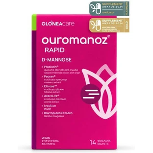 Olonea Ouromanoz Rapid D-Mannose Spezial-Nahrungsergänzungsmittel 14 Portionsbeutel