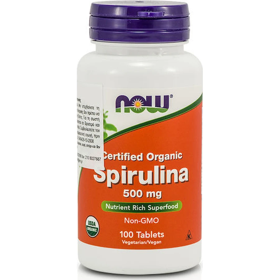 Now Foods Spirulina 500mg 100 dossiers