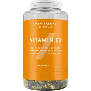 Myvitamins Vitamine D3 voor immuunondersteuning en eiergezondheid 180 softgels
