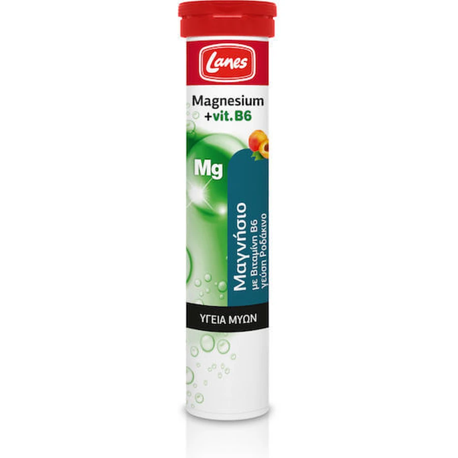 Lanes Magnesio y Vitamina B6 20 comprimidos efervescentes sabor melocotón