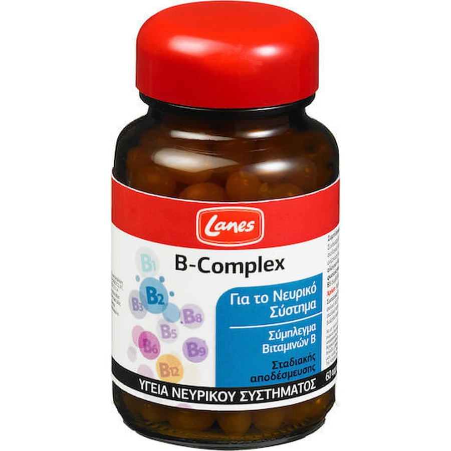 Lanes B-Complex Vitamin for Energy, Immune & Nervous System Strengthening 60 x 1 comprimidos