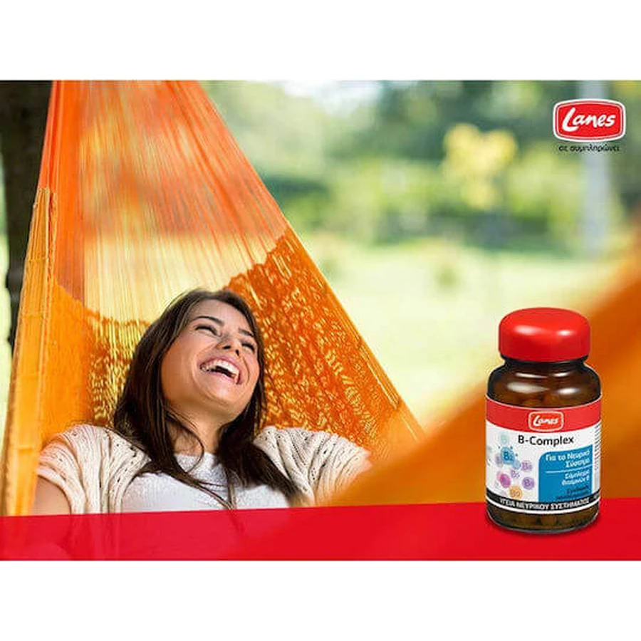 Lanes B-Complex Vitamin for Energy, Immune & Nervous System Strengthening 60 x 1 comprimidos