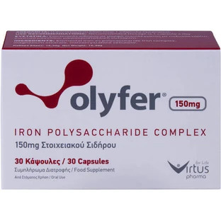 Virtus Pharma Olyfer Olyfer Eisen-Polysaccharid-Komplex 150mg 30 Kapseln