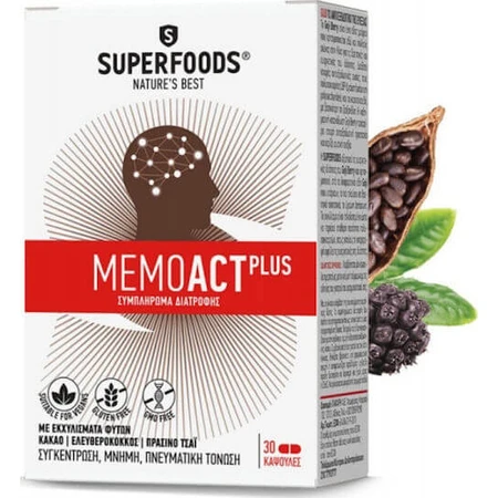 Superfoods MemoAct Plus Memory Supplement 30 caps
