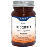 Quest Bio C Complex Vitamina C 500mg & Bioflavonoides Vitamina para el Apoyo Inmunológico, Piel y Acción Antioxidante 500mg 30 Comprimidos