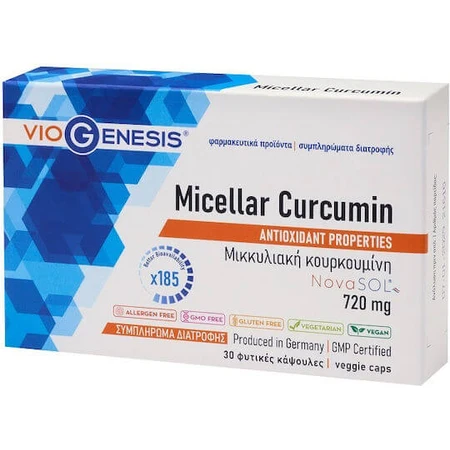 Viogenesis Micellar Curcumine 720mg 30 capsules veget 72 capsules
