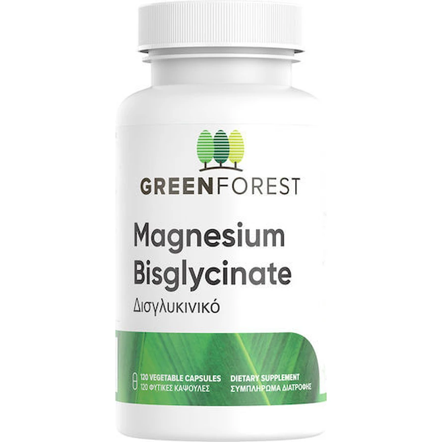 Green Forest Magnesium Bisglycinate 200mg 120 herbal capsules