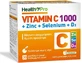 Health Pro Vitamin C 1000 &amp; Zinc &amp; Selenium &amp; D3 Vitamin for Immune Support, Skin &amp; Antioxidant Action 30 sachets