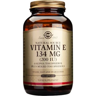 Solgar Vitamin E Vitamin for Skin & Antioxidant Action 200iu 134mg 250 softgels