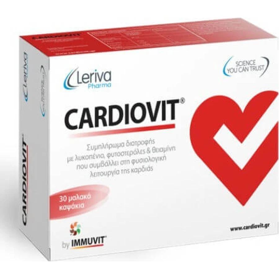 Leriva Pharma Cardiovit Complemento Alimenticio Especial 30 cáps.