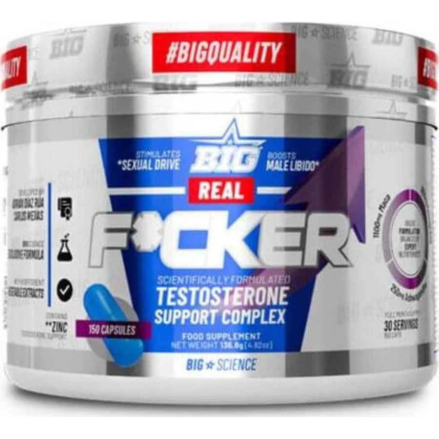 Big Real F*cker libido- en testosteronverhogend supplement 150 capsules