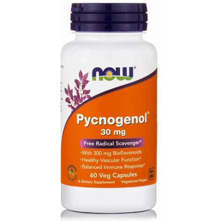 Now Foods Pycnogenol 30mg Supplément Alimentaire Spécial 60 gélules végétales