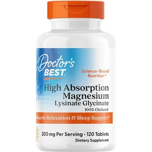 Doctor's Best hochabsorbiertes Magnesium 120 Tabletten