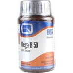 Quest Mega B-50 Vitamina de Liberación Rápida para Fortalecer la Energía, el Sistema Inmunológico y Nervioso 60 Comprimidos