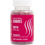 Nature's Plus Gummies Biotine Vitamine voor Haar, Huid & Nagels 500mg Framboos 60 x 1 Gummies