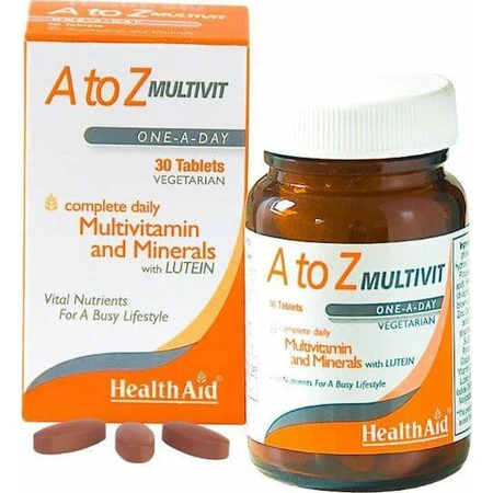 Health Aid A To Z Multivit Energy Multivitamin 30 x 1 comprimidos