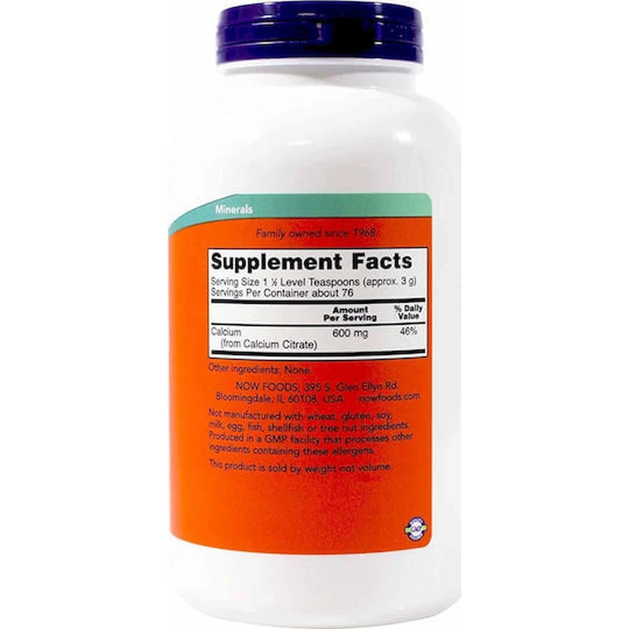Now Foods Calci Calcium Citrate Pure Powder 226.7g