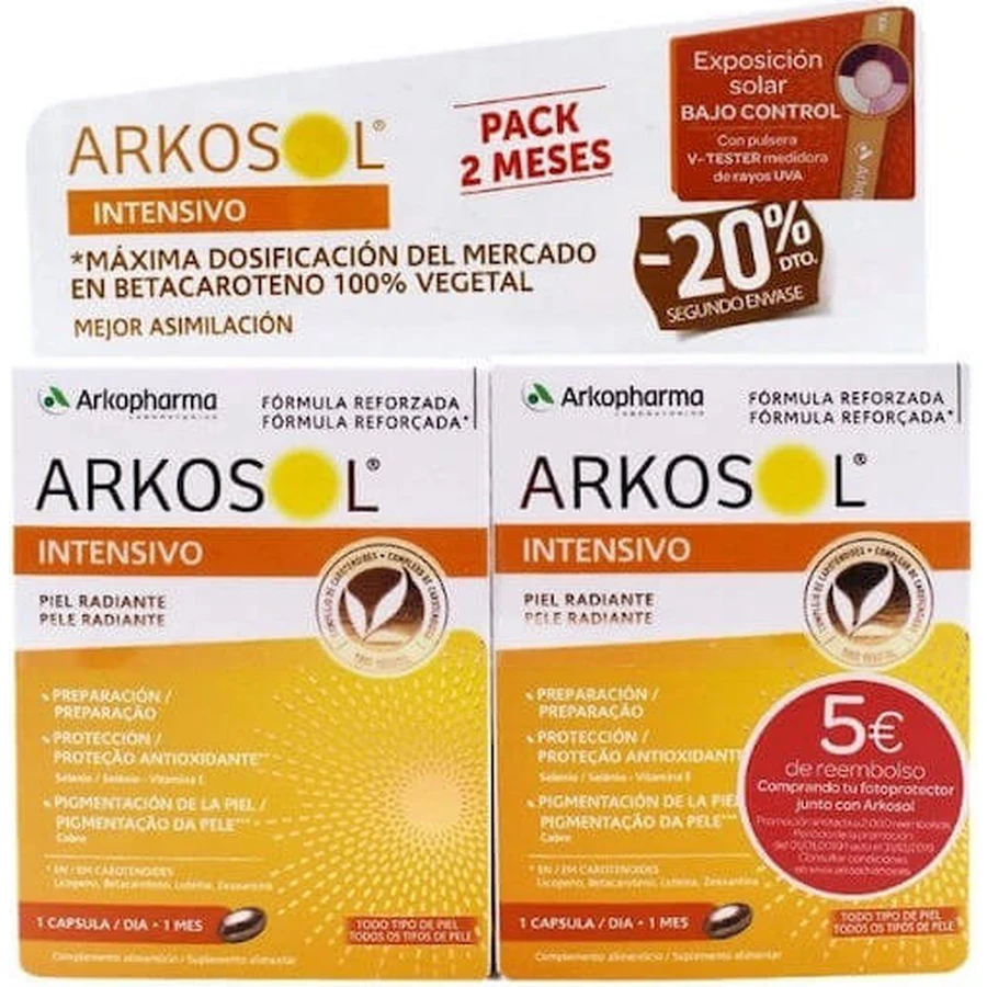 Arkopharma Arkosol Intensif Spécial Complément Alimentaire 2 x 15 gélules
