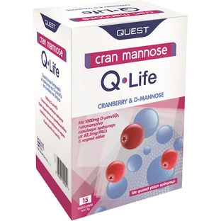 Quest Cran Cran Mannose 15 x 3gr Cranberry