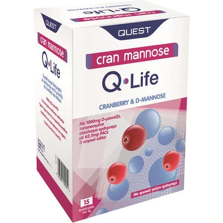 Quest Cran Cran Mannose 15 x 3gr Cranberry