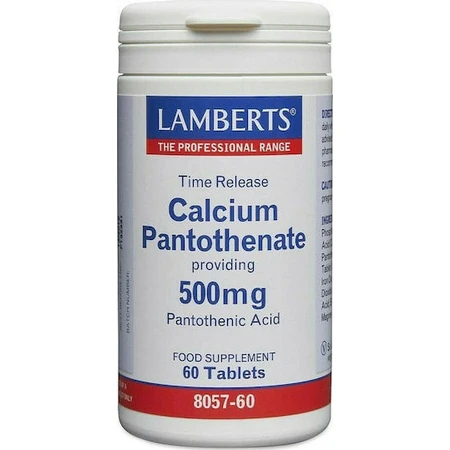 Lamberts Calcium Pantothenaat 500mg 60 Tabletten
