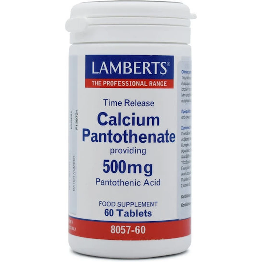 Lamberts Calcium Pantothenaat 500mg 60 Tabletten