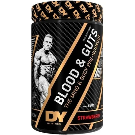 Dorian Yates Bloed & Darmen Pre Workout Supplement 380gr Aardbei