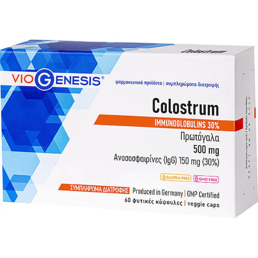 Viogenesis Colostrum 500mg Immuunversterkend Supplement 60 capsules
