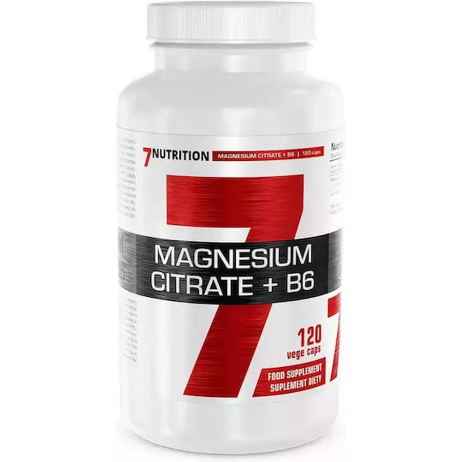 7Nutrition Magnesiumcitrat & B6 120 pflanzliche Kapseln