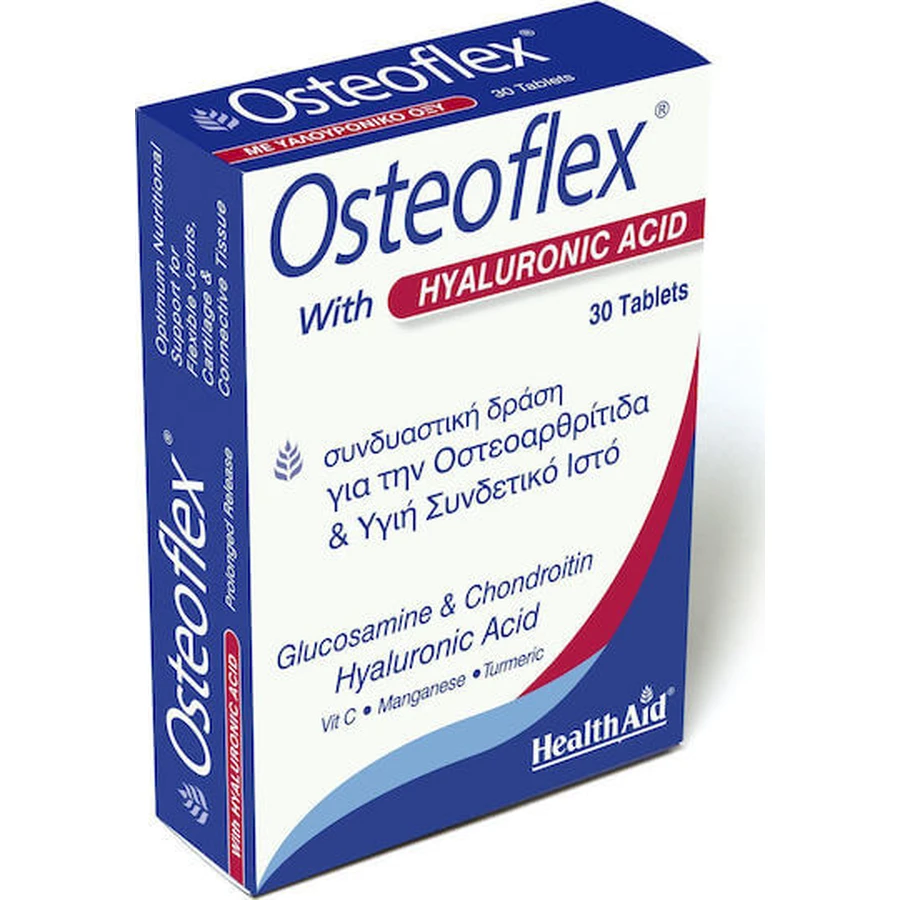 Gesundheit Hilfe Osteoflex mit Hyaluronsäure Joint & Bone Health Supplement 30 Tabs