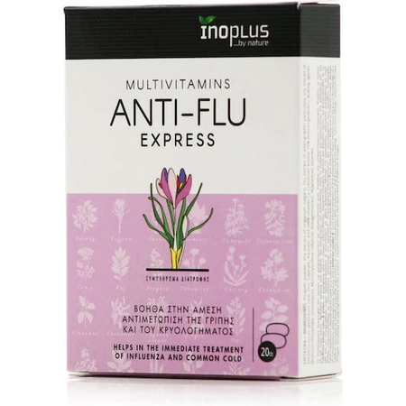 Ino Plus Anti Flu Express Multivitamin for Energy, Immune System & Skin Strengthening 20 Tablets
