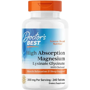 Doctor's Best Highly Absorbed Magnesium 240 Tablets